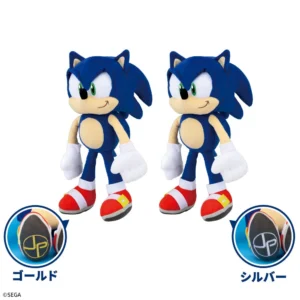 ソニック・ザ・ヘッジホッグ Lぬいぐるみ 東京ジョイポリスリミテッド ～ゴールド&シルバー～
