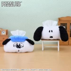 SNOOPY™ プラチナムザッカフェイスティッシュボックスカバー