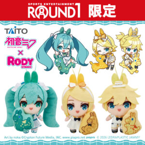 初音ミク×RODY 描き下ろしぬいぐるみマスコット セーラー服ver.～初音ミク＆鏡音リン＆鏡音レン～