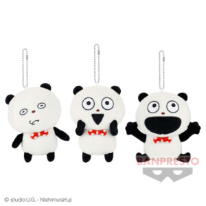 にしむらゆうじ作品 カバンに付けられるぱわあぷぷぬいぐるみ～ぱんだのごきげんあんばい～