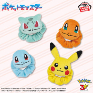 ポケットモンスター フェイスぬいぐるみバンド～フシギダネ・ヒトカゲ・ゼニガメ・ピカチュウ～30th Anniversary